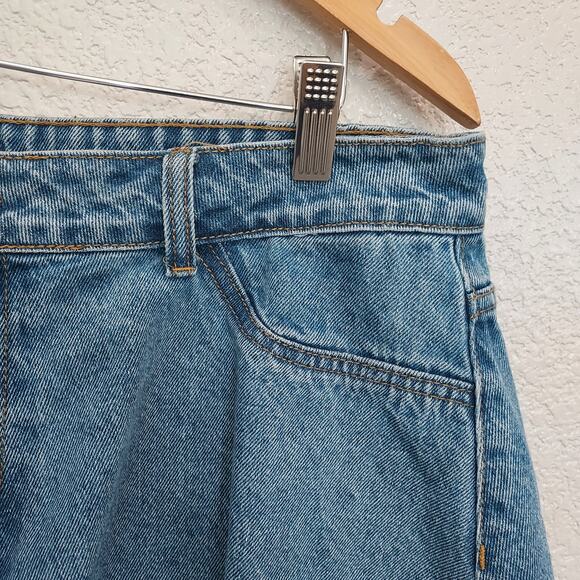 Shein Denim Cut Off Shorts High Rise Cheeky Fit Size 1XL - Picture 3 of 9